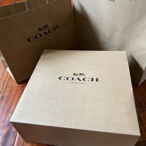 COACH Gift Paper Bag ONLY for Purses Satchel tote Crossbody Xbody Messenger - Picture 13 of 16